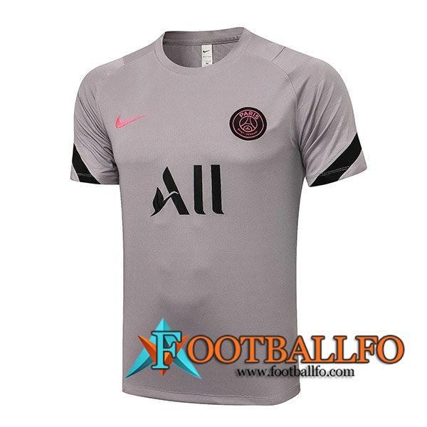 Camiseta Polo Futbol Jordan PSG Gris 2021/2022