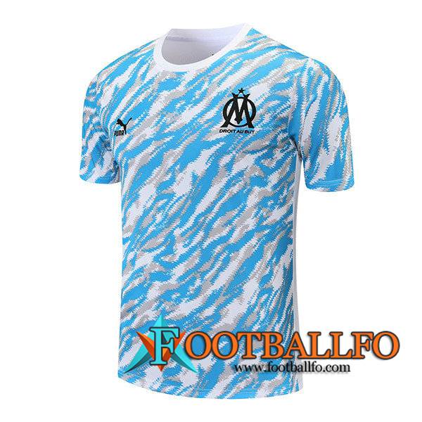 Camiseta Entrenamiento Marsella Blanca/Azul 2021/2022