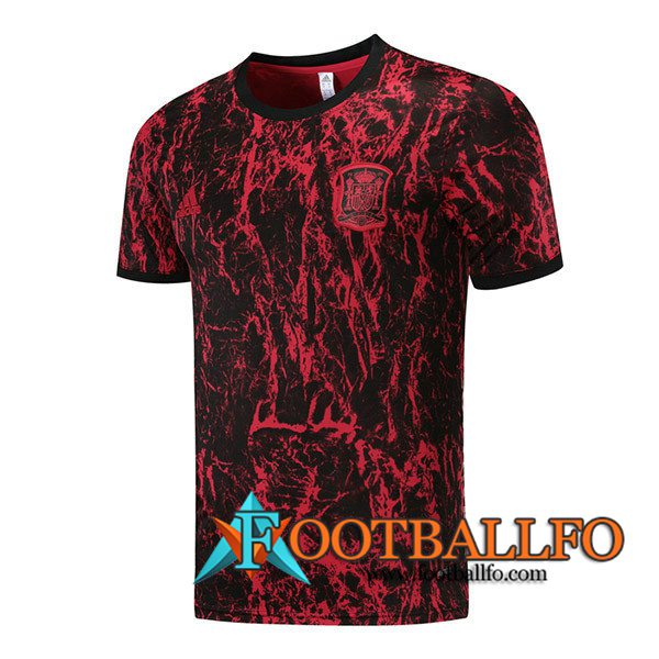 Camiseta Entrenamiento España Rojo/Negro/Amarillo 2021/2022