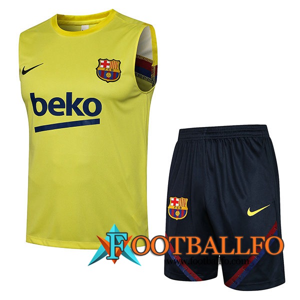 Camisetas Sin Mangas FC Barcelona Amarillo 2021/2022