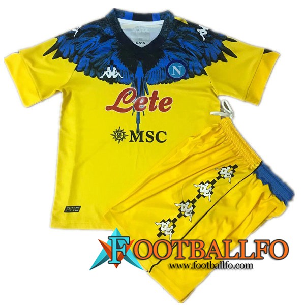 Camiseta SSC Naples Ninos Limited Edition Amarillo 2021/2022