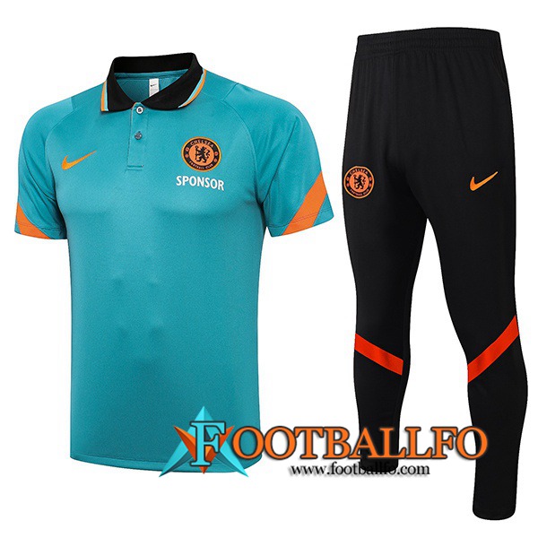 Camiseta Polo FC Chelsea + Pantalones Verde Classic 2021/2022