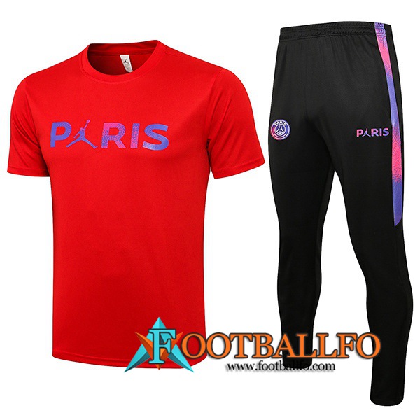 Camiseta Entrenamiento Jordan PSG + Pantalones Rojo 2021/2022