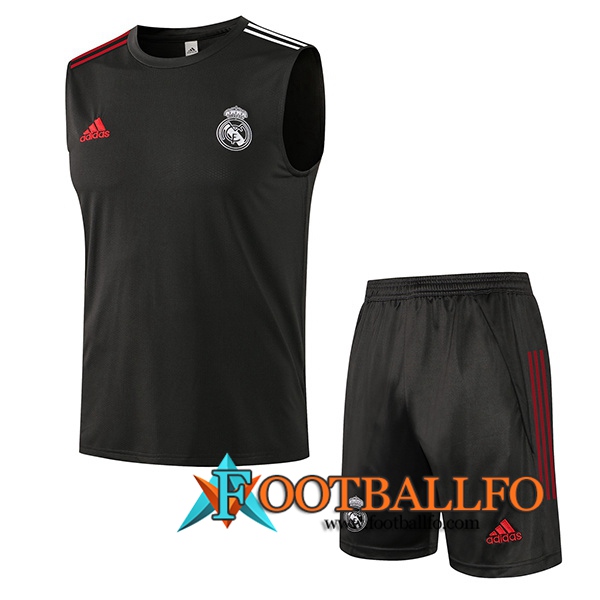 Camiseta Entrenamiento Real Madrid + Cortos Negro 2021/2022