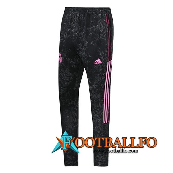 Pantalon Entrenamiento Real Madrid Negro/Rosa 2021/2022