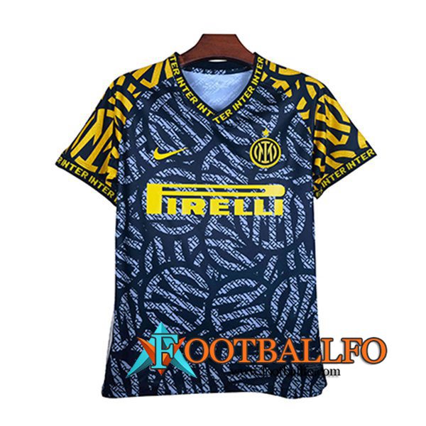 Camiseta Futbol Inter Milan Concept version Negro/Amarillo 2021/2022