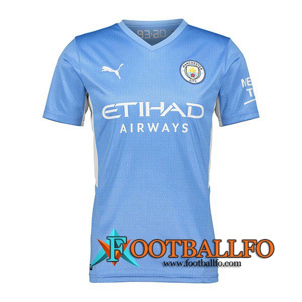 Camiseta Futbol Manchester City Titular 2021/2022