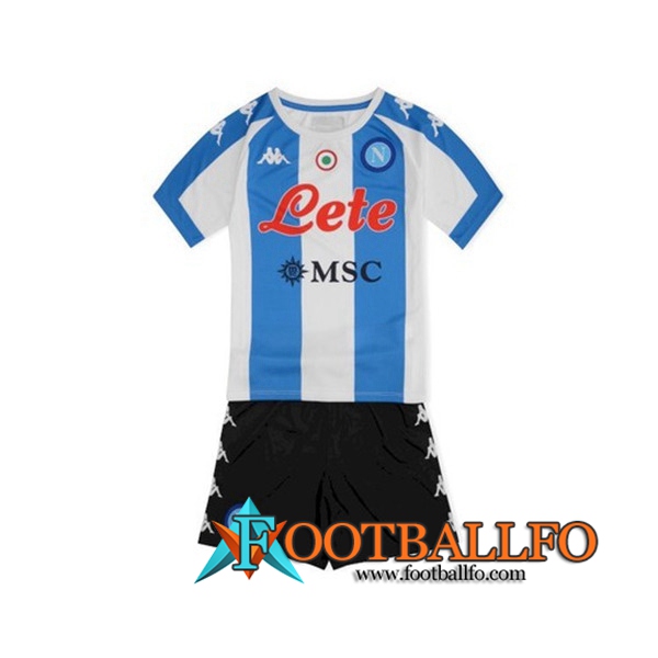 Camiseta Futbol SSC Napoli Niños Fourth 2020/2021