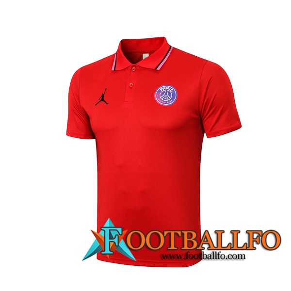 Camiseta Polo Jordan PSG Rojo 2021/2022