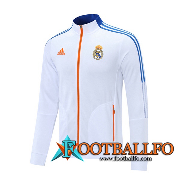Chaquetas Futbol Real Madrid Blanca 2021/2022
