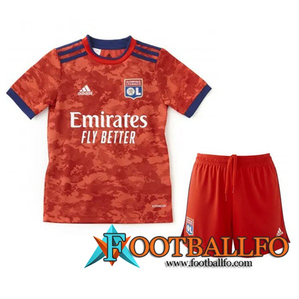Camiseta Futbol Lyon OL Niños Alternativo 2021/2022