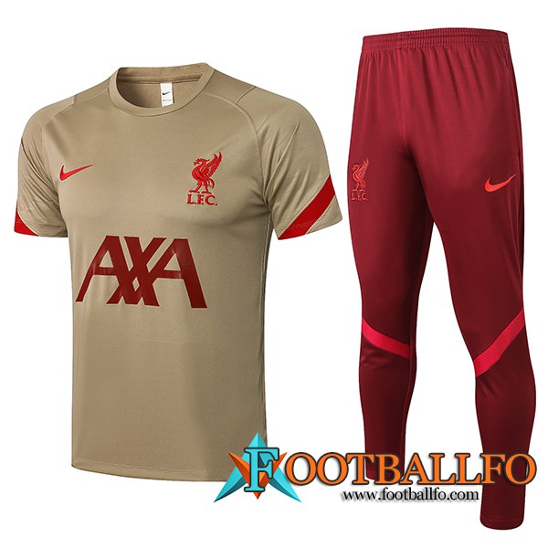 Camiseta Entrenamiento FC Liverpool + Pantalones Brun 2021/2022