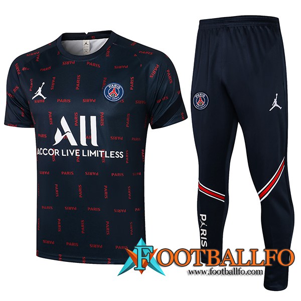 Camiseta Entrenamiento Jordan PSG + Pantalones Azul Marino 2021/2022