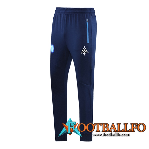 Pantalon Entrenamiento SSC Napoli Negro/Azul 2021/2022