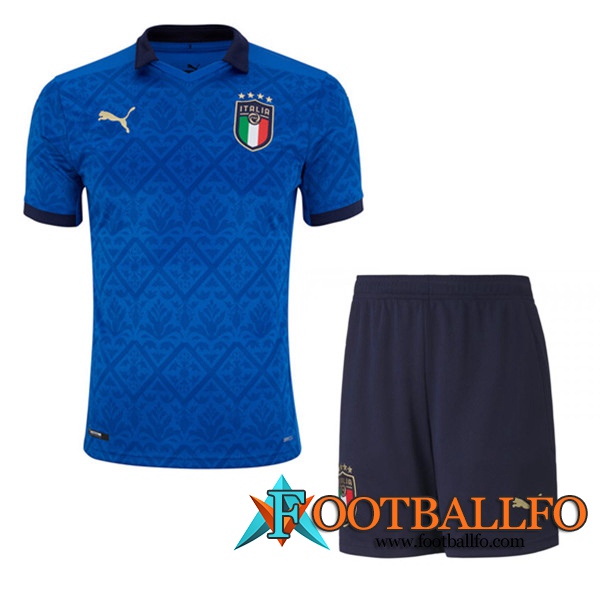 Camiseta Futbol Italia Titular + Cortos UEFA Euro 2020