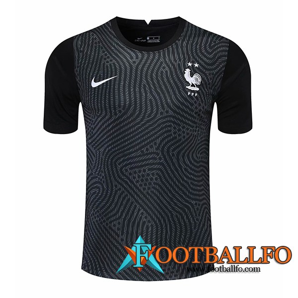 Camiseta Futbol Francia Portero Negro 2020