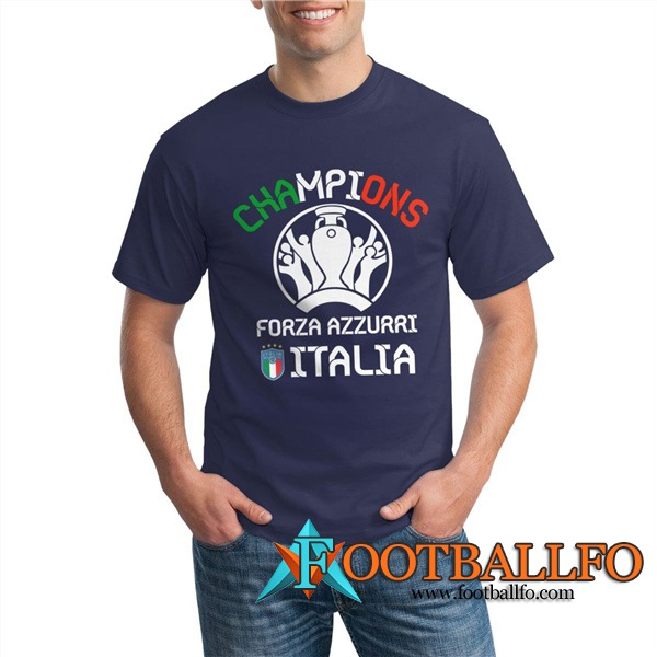 Camiseta Entrenamiento Italia UEFA Euro 2020 Champions Azul Marino - GXHTS12