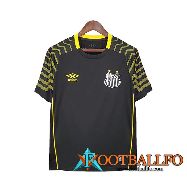Camiseta Futbol Santos Portero Negro 2021/2022