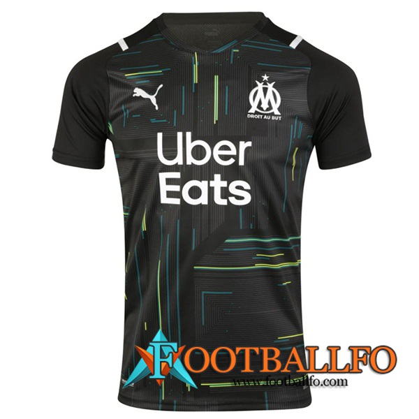 Camiseta Futbol Marsella OM Portero Negro 2021/2022