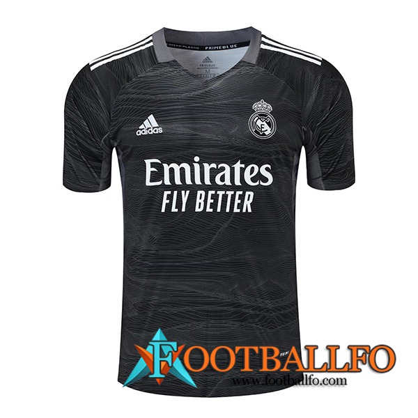 Camiseta Futbol Real Madrid Portero Negro 2021/2022