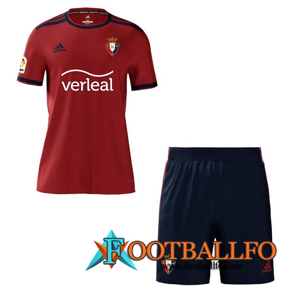 Camiseta Futbol Atletico Osasuna Niños Titular 2021/2022