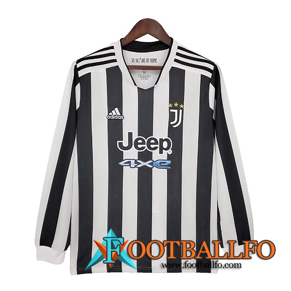 Camiseta Futbol Juventus Titular Manga Larga 2021/2022