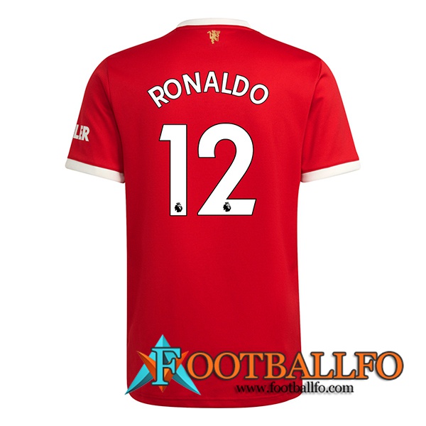 Nuevo Camiseta Futbol Manchester United Ronaldo 12 Titular 2021/2022