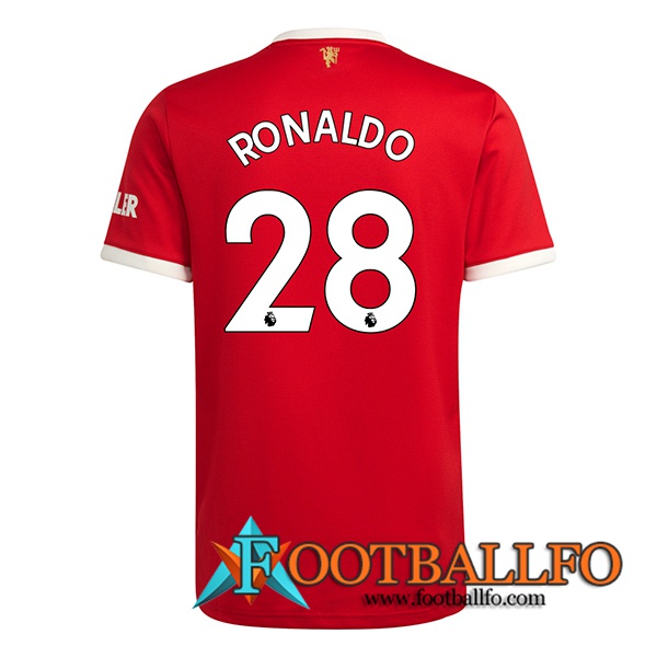 Nuevo Camiseta Futbol Manchester United Ronaldo 28 Titular 2021/2022