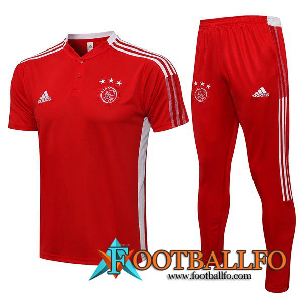 Camiseta Polo AFC Ajax + Pantalones Rojo 2021/2022