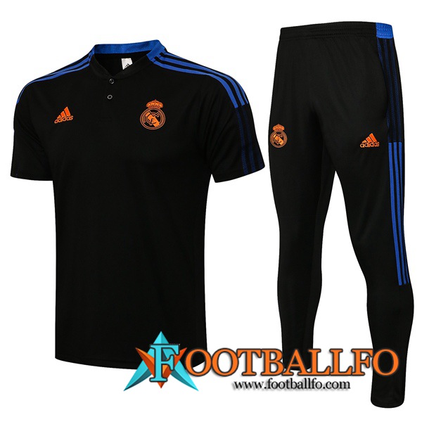 Camiseta Polo Real Madrid + Pantalones Negro 2021/2022