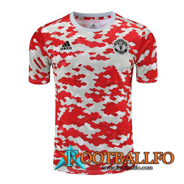 Camiseta Entrenamiento Manchester United Rojo 2021/2022