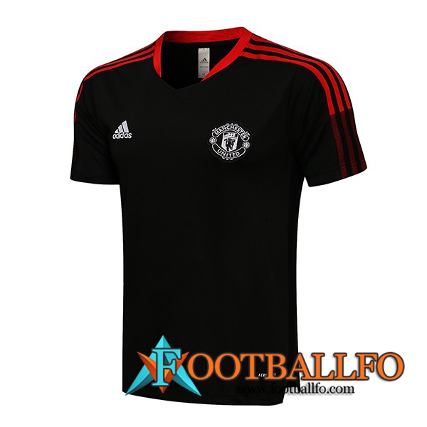 Camiseta Entrenamiento Manchester United Negro 2021/2022