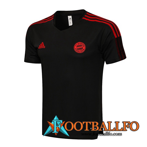 Camiseta Entrenamiento Bayern Munich Negro/Rojo 2021/2022