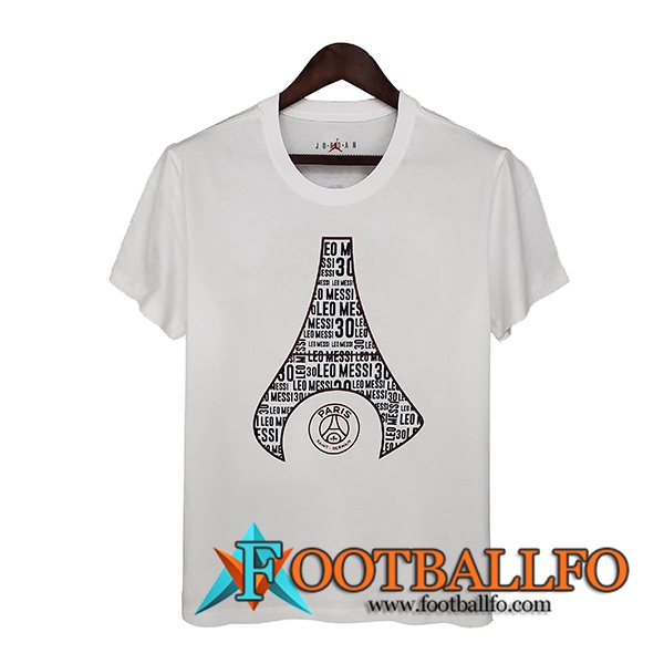 Camiseta Entrenamiento Jordan PSG Blanca/Negro 2021/2022
