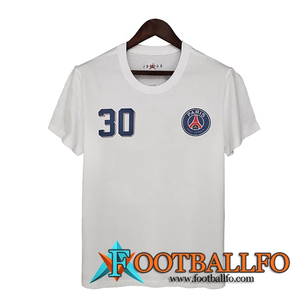 Camiseta Entrenamiento Jordan PSG Blanca 2021/2022 -3