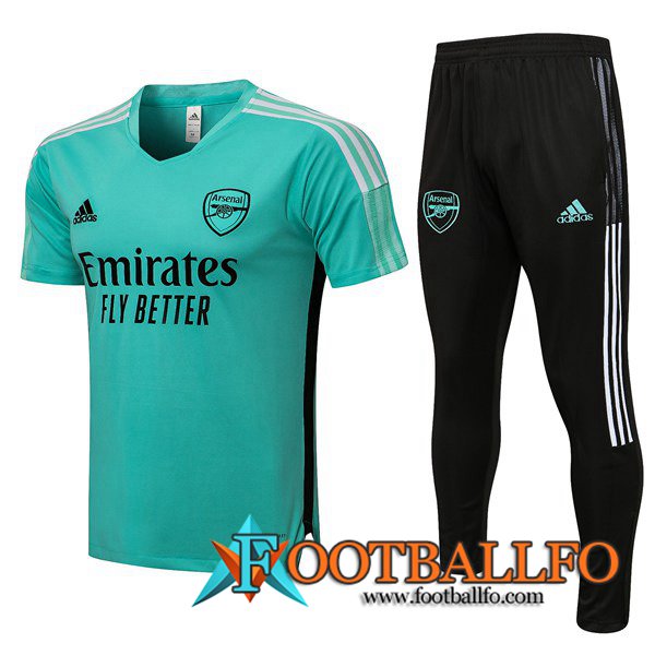 Camiseta Entrenamiento FC Arsenal + Pantalones Verde 2021/2022