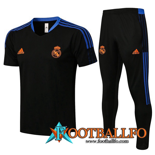 Camiseta Entrenamiento Real Madrid + Pantalones Negro 2021/2022