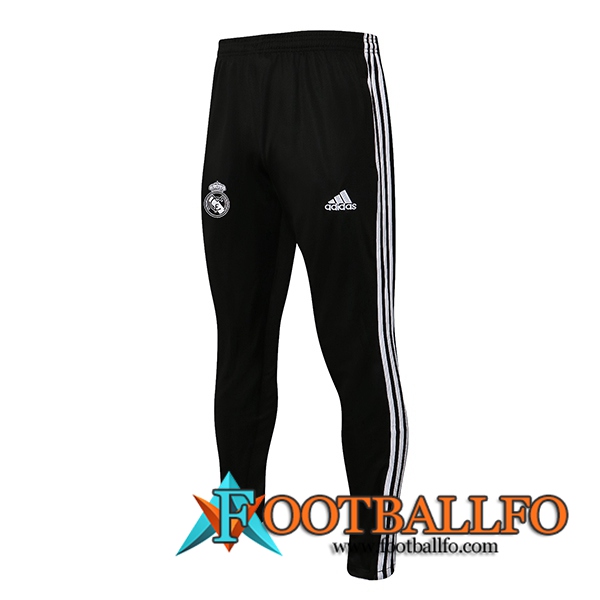 Pantalon Entrenamiento Real Madrid Negro/Blanca 2021/2022
