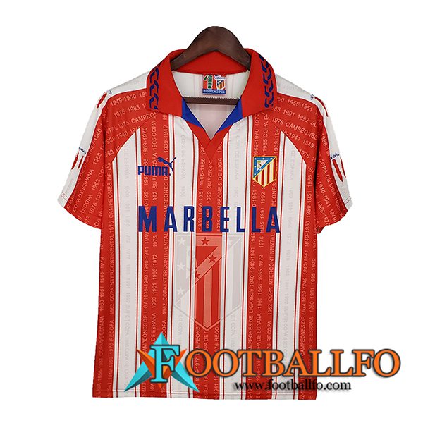 Camiseta Futbol Atletico Madrid Retro Titular 1995/1996