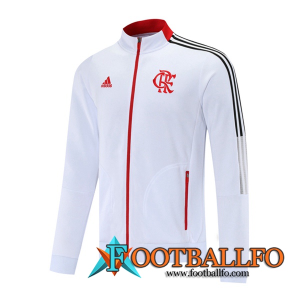 Chaquetas Futbol Flamengo Blanca/Rojo 2021/2022