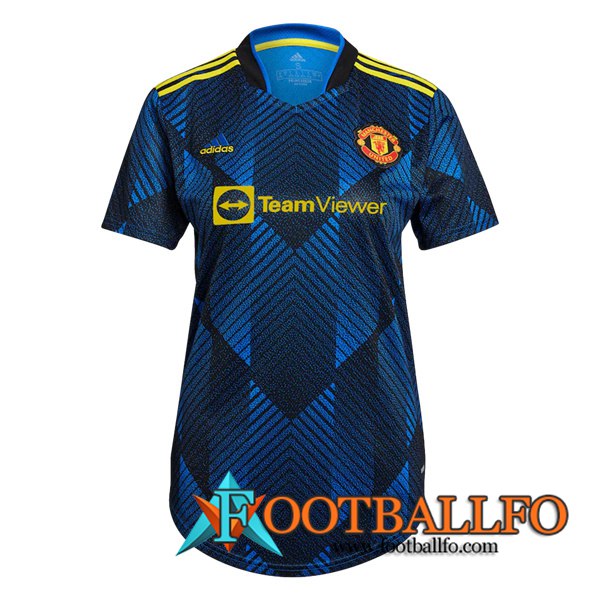 Camiseta Futbol Manchester United Mujer Tercero 2021/2022