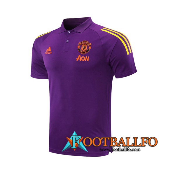 Polo Futbol Manchester United Violet 2020/2021