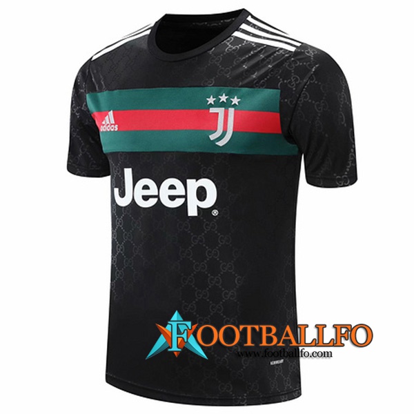 Camiseta Entrenamiento Juventus Negro/Verde 2020/2021