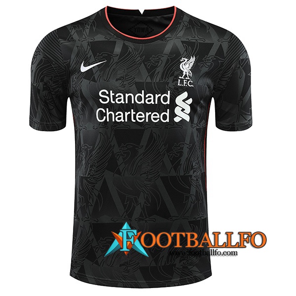 Camiseta Entrenamiento FC Liverpool Negro/Blanco 2020/2021