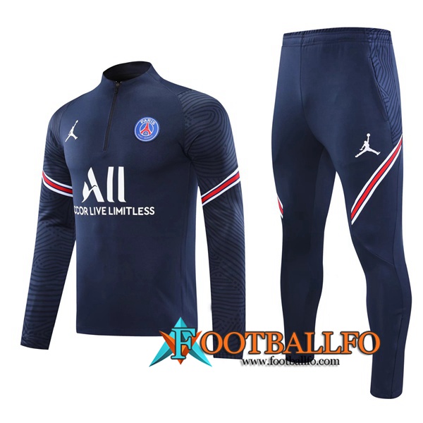 Chandal Futbol + Pantalones Jordan PSG Azul Marin 2020/2021