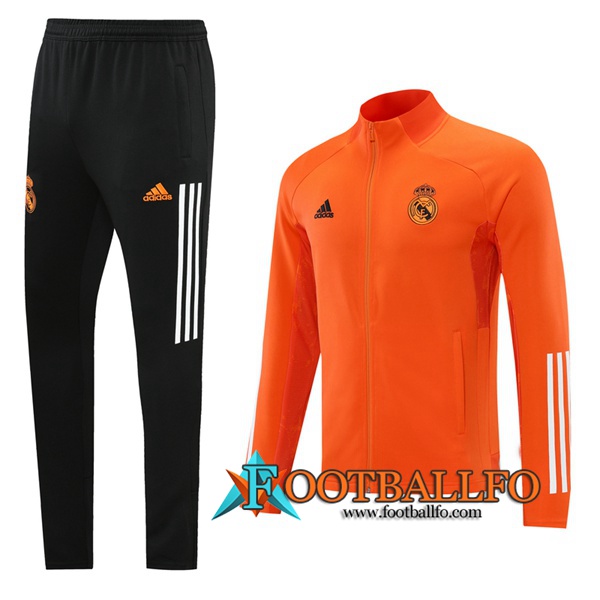 Chandal Futbol - Chaqueta + Pantalones Real Madrid Naranja 2020/2021