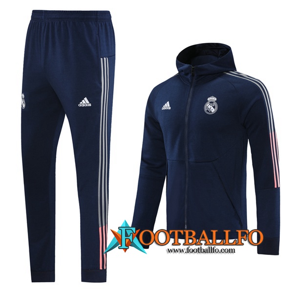 Chandal Futbol - Chaqueta con capucha + Pantalones Real Madrid Azul Marin 2020/2021