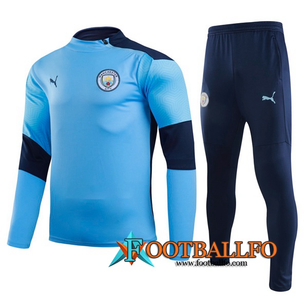 Chandal Futbol Manchester City Niños Azul 2020/2021