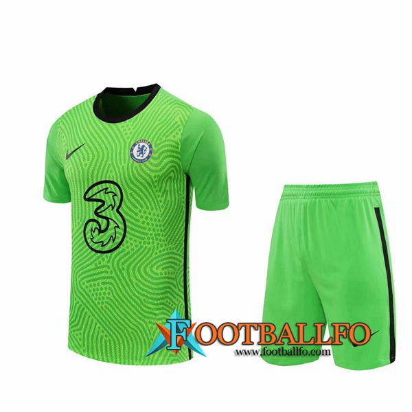 Camisetas Futbol FC Chelsea Portero Verde 2020/2021