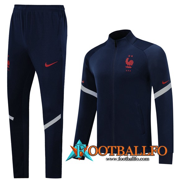 Chandal Futbol - Chaqueta + Pantalones Francia Azul Real 2019/2020